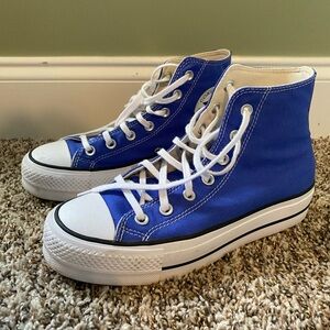 Blue converse women’s size 8